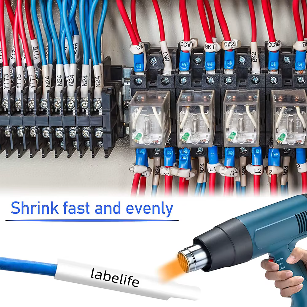 Compatible Brother Thermorétractable Tube Bande HSe-231 HSe-211 HSe-221 HSe-631 pour P-touch PT-E550W E300 E500 Execute Wcredible P900 P950W 7600