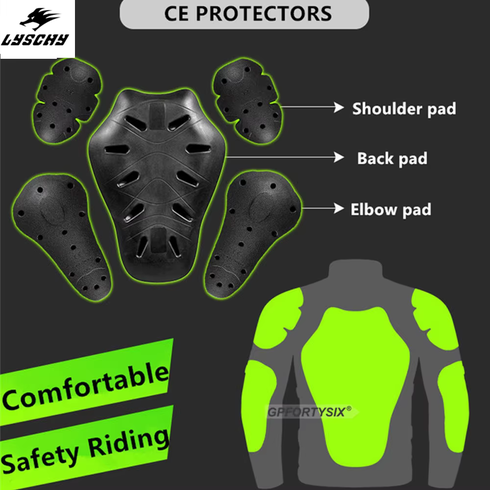 Protecteur de moteur de moto CE, coussinets lancés par le coude arrière, armure Linge, équipement de motard, certification CE, niveau 2