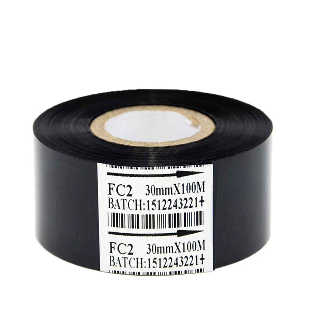 Ruban thermique de Machine d'impression de ruban 30*100m, accessoire d'imprimante de Code de Date noir 30mm de largeur pour DY-8