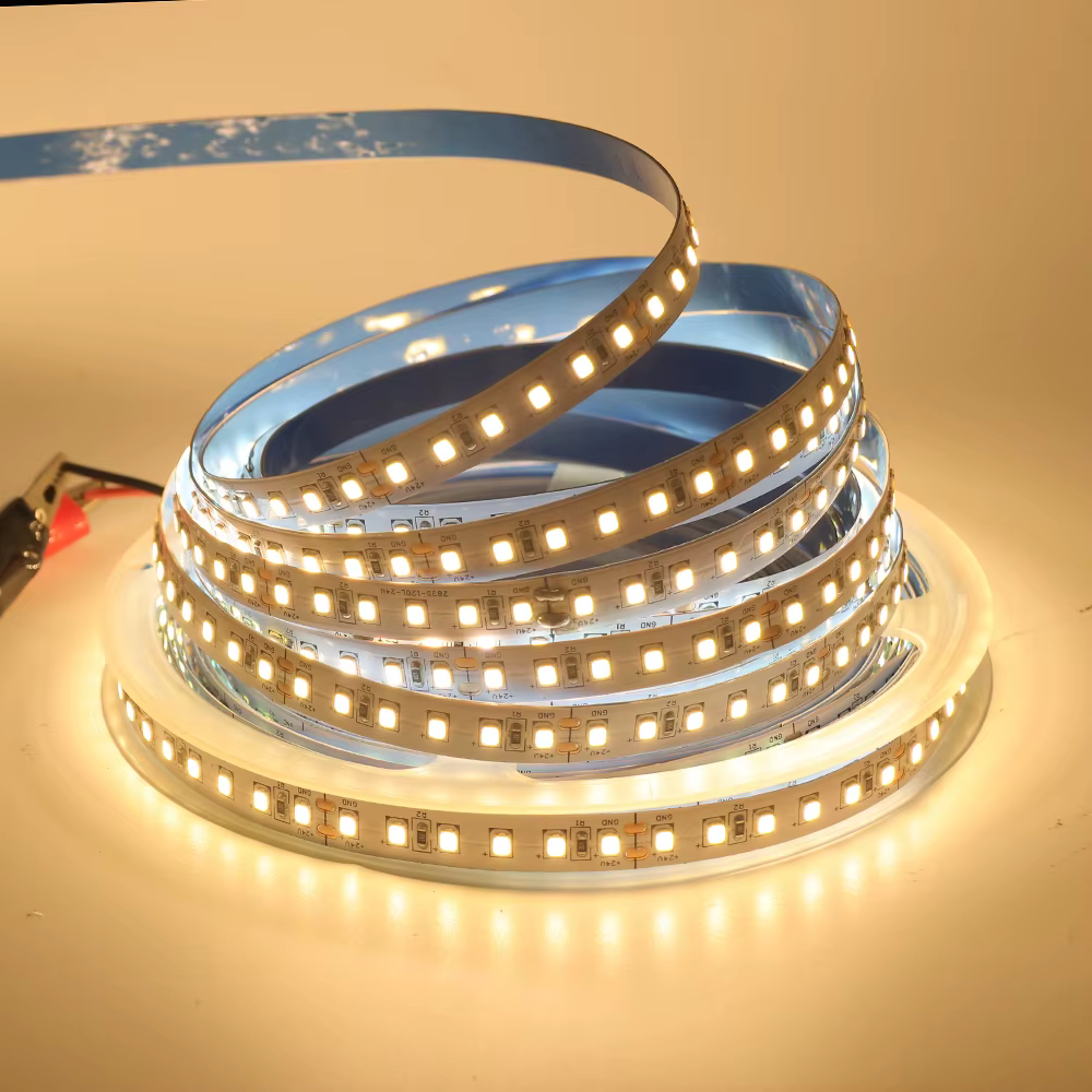 Bande Lumineuse Flexible à 2835 LED, 12V, 24V, 5m, 10m, 15m, 20m, 120/240/480 LED, Froid, Chaud, Blanc Naturel, Décoration de la Maison