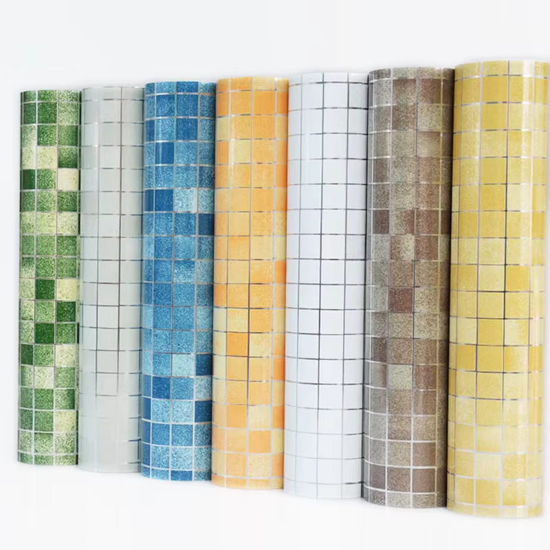 Autocollant mural imperméable pour salle de bain