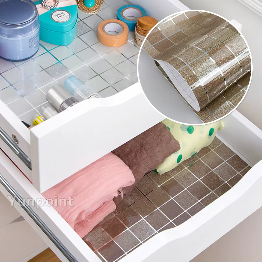 Autocollant mural imperméable pour salle de bain