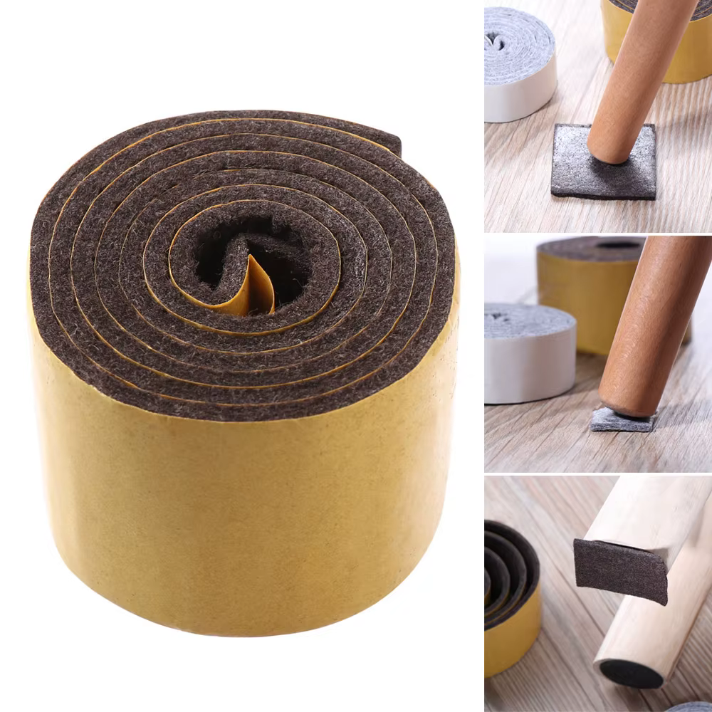 Coussin de jambe de meubles en feutre auto-adhésif