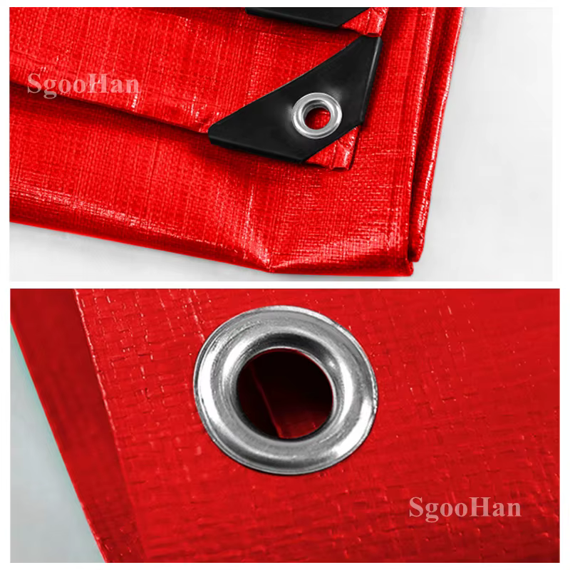 Bâche en PE rouge imperméable