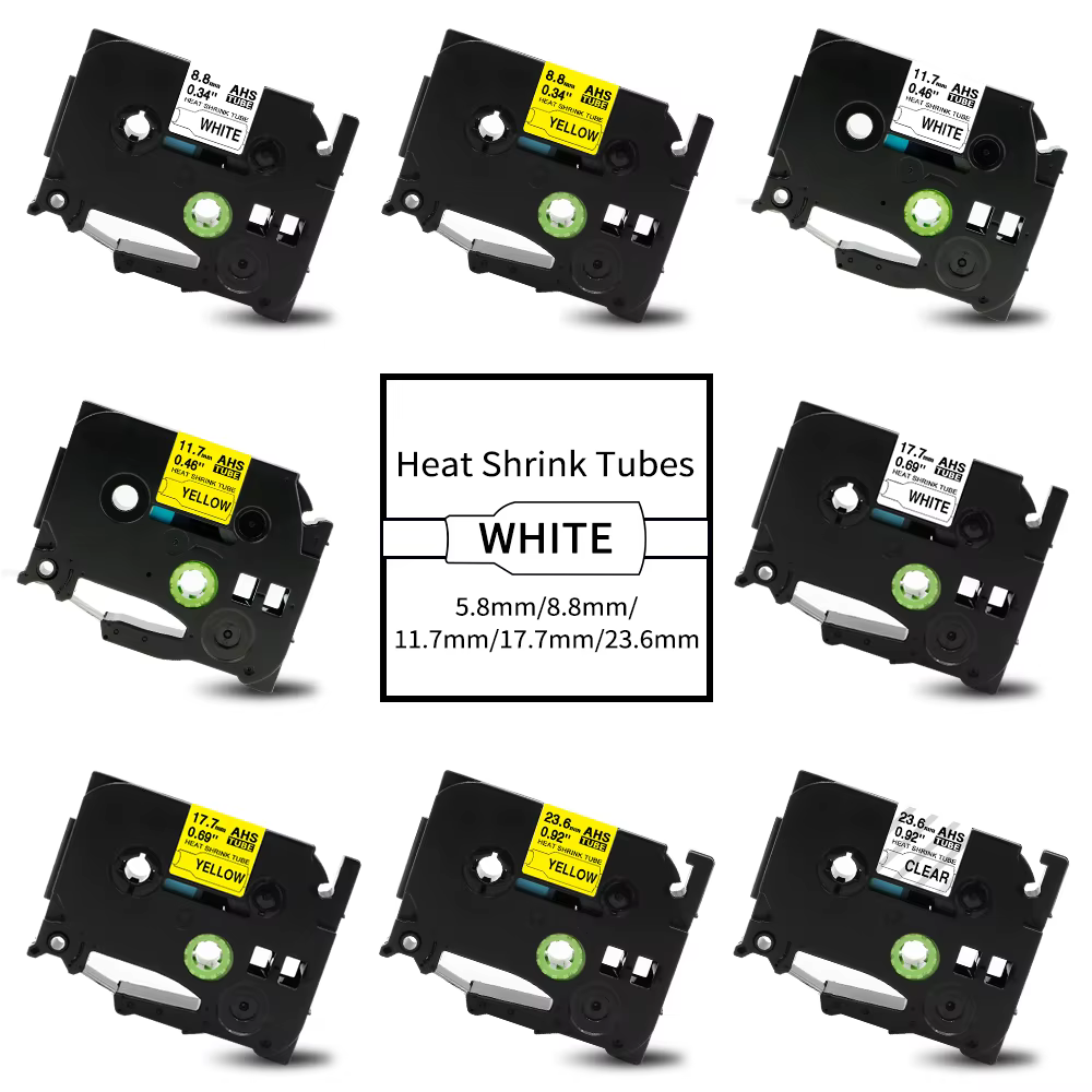 Ruban thermorétractable Compatible Brother HSe-231 HSe-211 HSe-221 HSe-631 pour p-touch PT-E550W E300 E500 P750WVP P900 P950W 7600