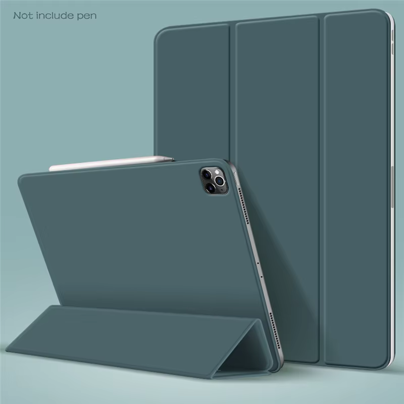 Support de tablette avec clip de protection pour iPad Pro 12.9, étui arrière magnétique Leic-fold pour iPad Air 5 Film, housse pour Pro 11 2022, 10th M2