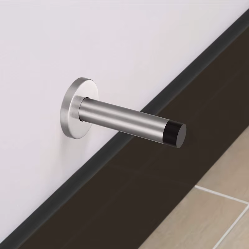 Butée de porte cylindrique en acier inoxydable 304 avec base large