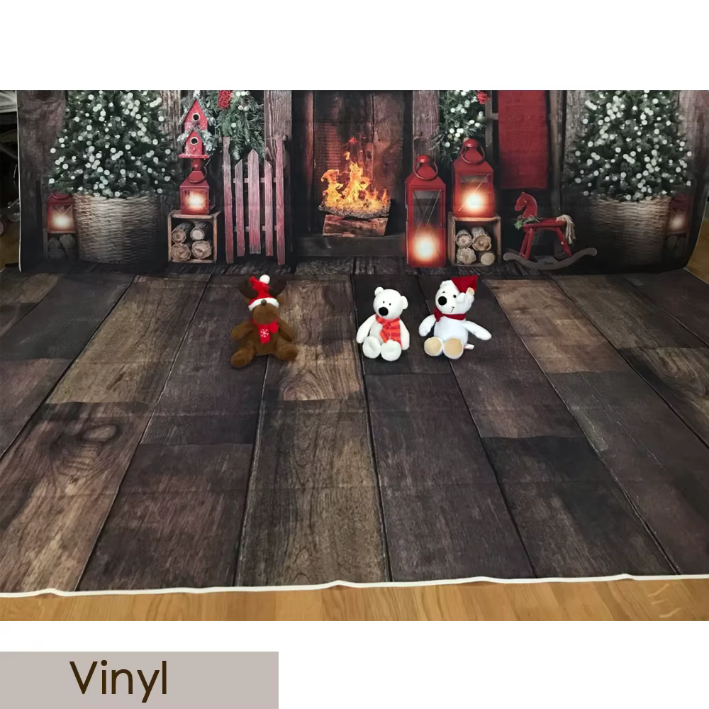 Vinyle et Poly et caoutchouc plancher Photo fond sol imprimé Vintage bois nouveau-né toile