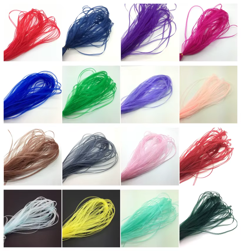 Ruban Organza de 3mm 1/8 "de large (20 mètres/lot)