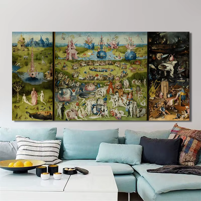 Bosch hiéonymus le jardin de la délice terrestre affiche