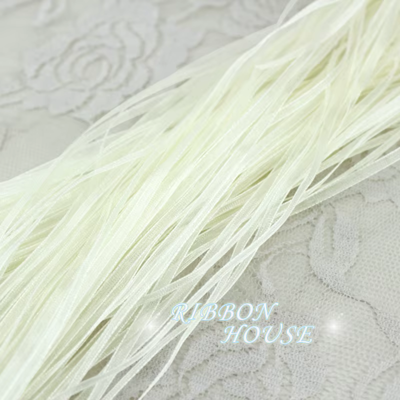 (40 mètres/lot) Rubans en organza de 3 mm