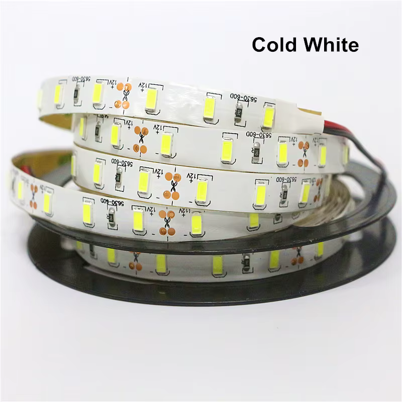 0.5m 1m 2m 3m 4m 5m 60leds/m SMD 5630 bande lumineuse LED Flexible 12V IP30 IP65 bande LED étanche pour la maison KTV Bar lumière de vacances