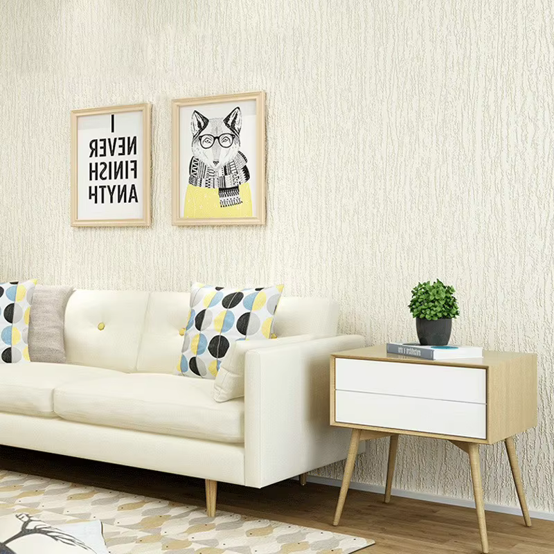 Papier peint monochrome texturé en relief 3D, papier peint flocage moderne, rouleau de papier peint non tissé, papier peint de salon pour les murs de la chambre