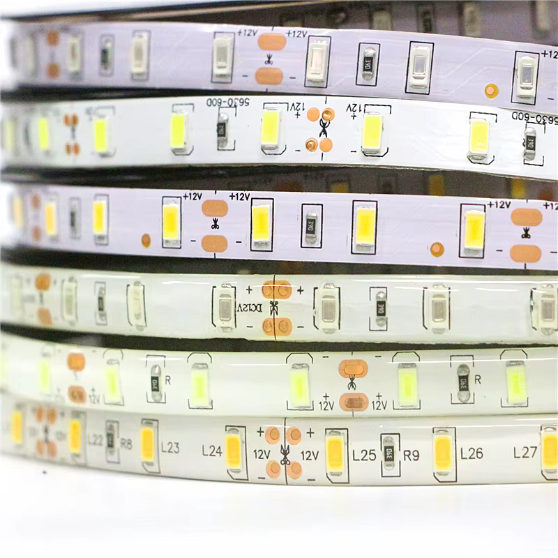 0.5m 1m 2m 3m 4m 5m 60leds/m SMD 5630 bande lumineuse LED Flexible 12V IP30 IP65 bande LED étanche pour la maison KTV Bar lumière de vacances