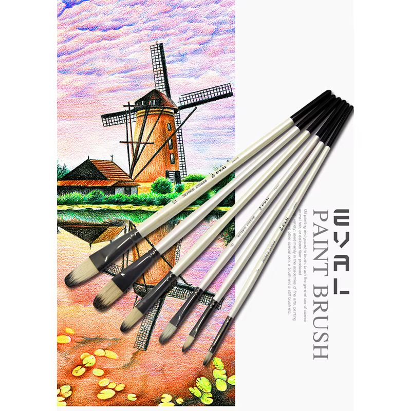 Ensemble de pinceaux d'interconnexion pour peinture à l'huile