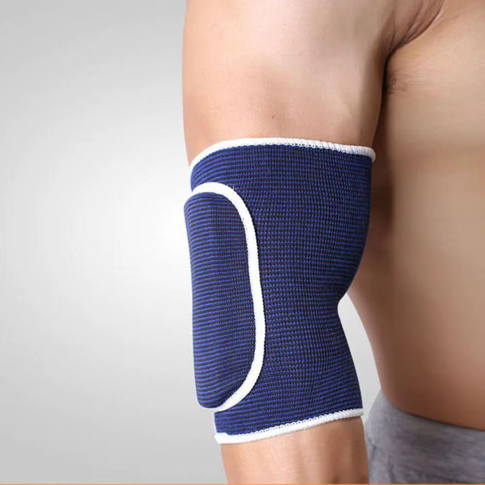 Coussinets de Protection pour coudières Crossfit, 2 pièces, attelle de bras, Support de coude et de genou, volley-ball, basket-ball, manches élastiques