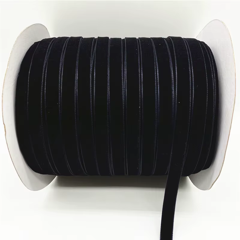 6/10/15/20/25/38MM ruban de velours noir fait à la main