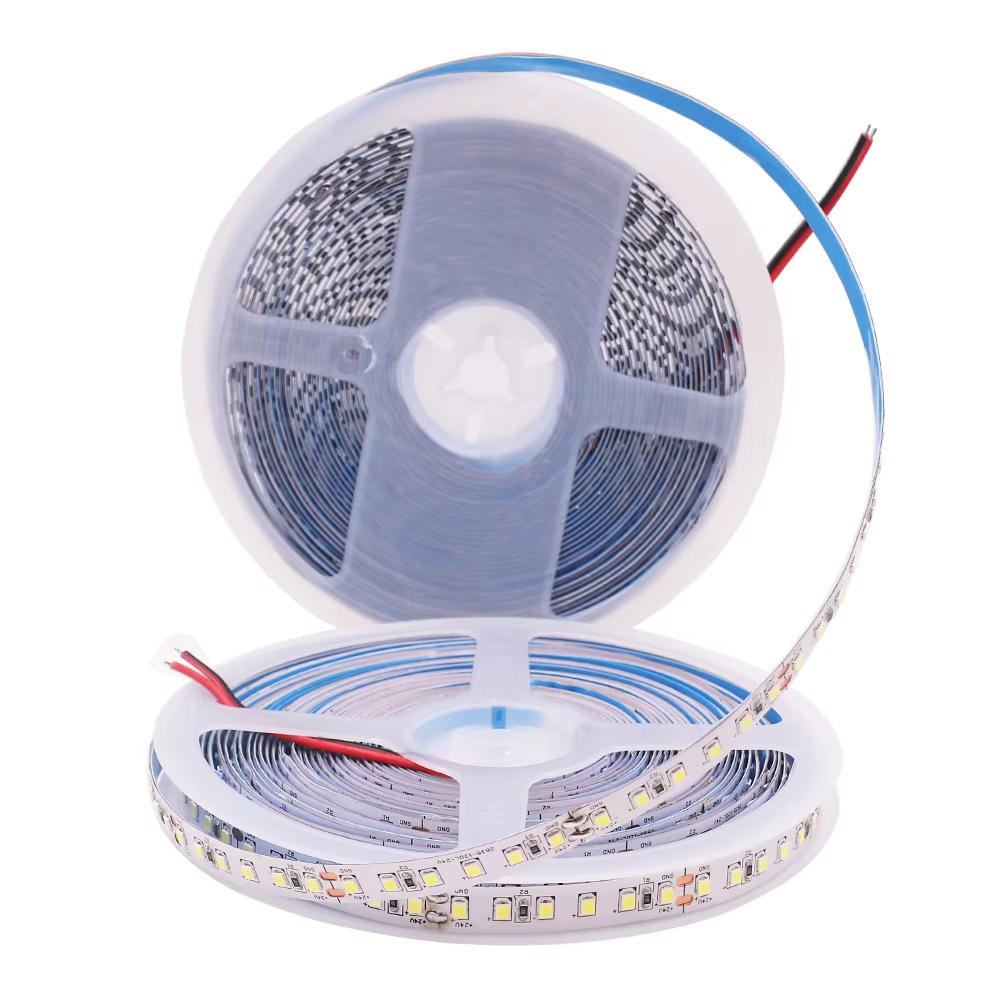 Bande Lumineuse Flexible à 2835 LED, 12V, 24V, 5m, 10m, 15m, 20m, 120/240/480 LED, Froid, Chaud, Blanc Naturel, Décoration de la Maison