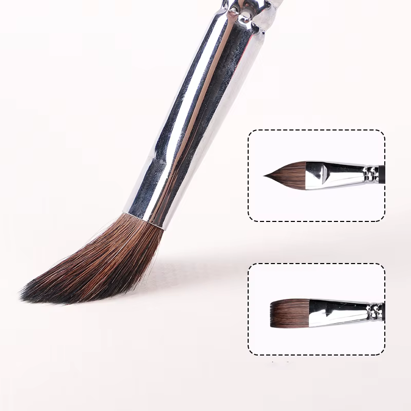 Ensemble de 9 pinceaux aquarelle gris souris
