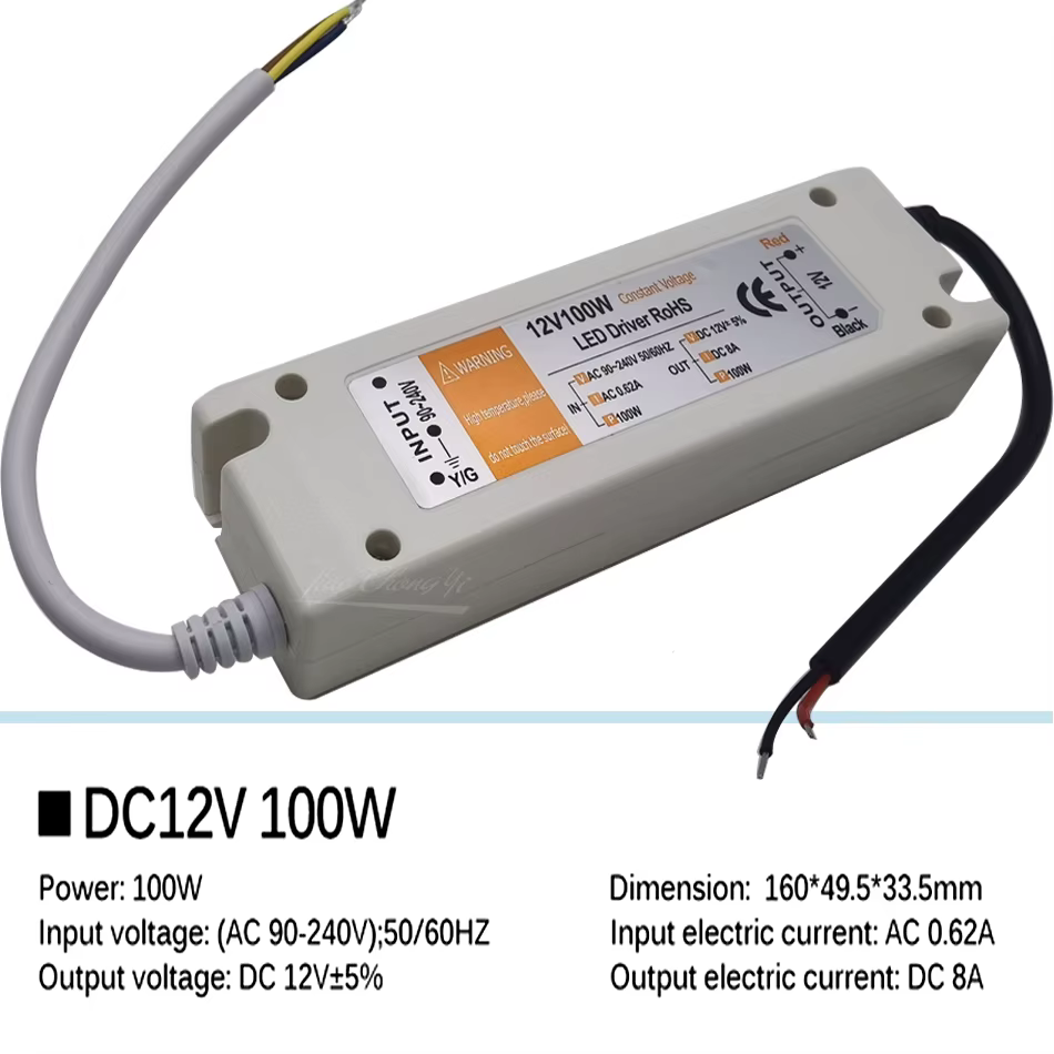 Alimentation LED 5 volts, adaptateur d'alimentation 5V 12A 20A 60W 100W 110V 220V AC à DC5V, alimentation pour bande LED