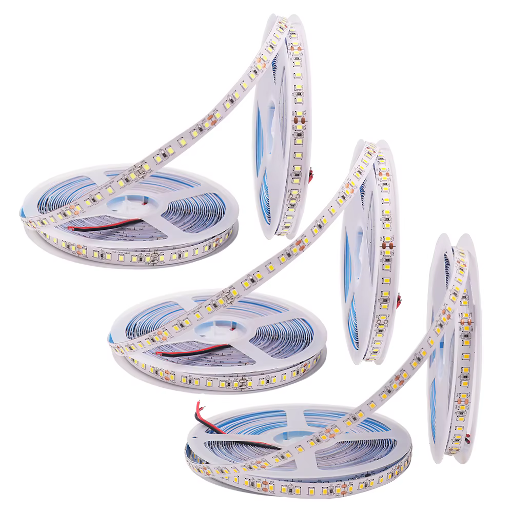 Bande Lumineuse Flexible à 2835 LED, 12V, 24V, 5m, 10m, 15m, 20m, 120/240/480 LED, Froid, Chaud, Blanc Naturel, Décoration de la Maison