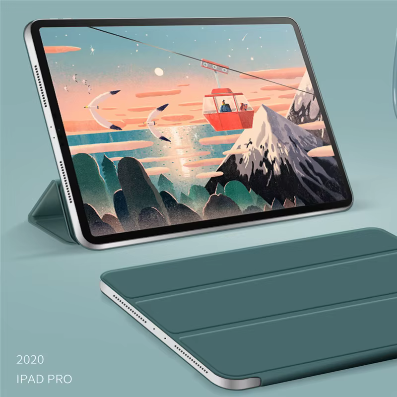 Support de tablette avec clip de protection pour iPad Pro 12.9, étui arrière magnétique Leic-fold pour iPad Air 5 Film, housse pour Pro 11 2022, 10th M2