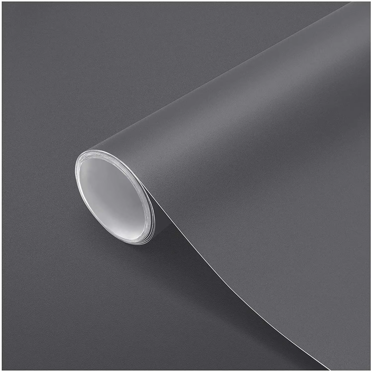 Papier peint auto-adhésif en PVC noir mat