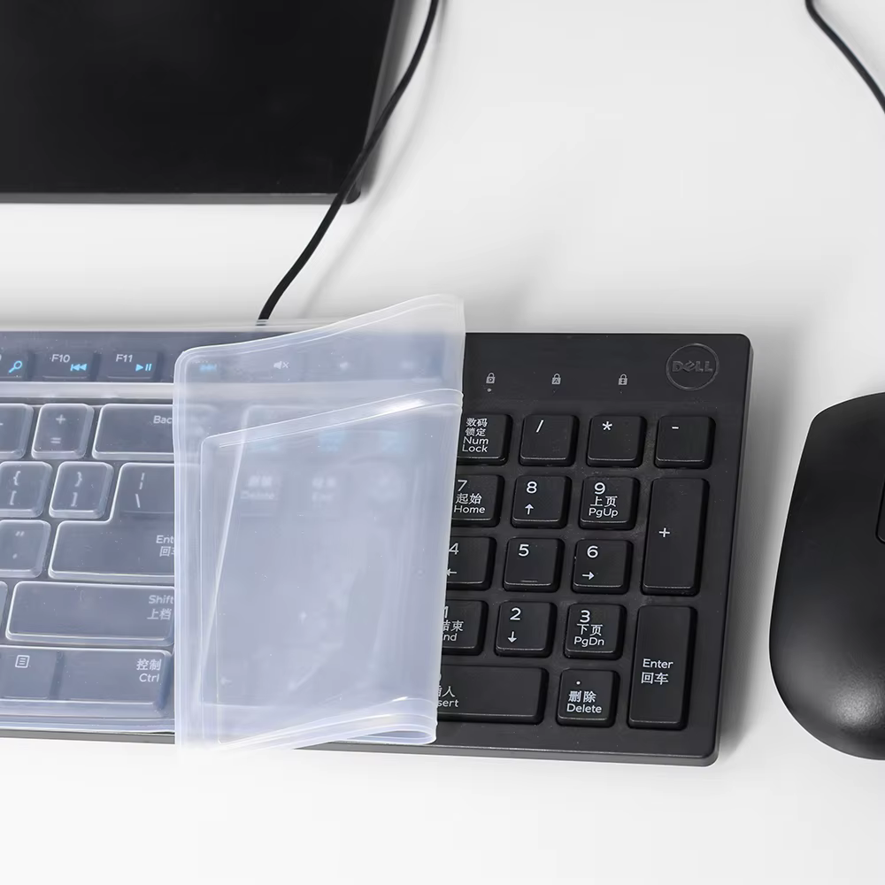 Film de protection universel anti-poussière pour clavier d'ordinateur de bureau, 1 pièce