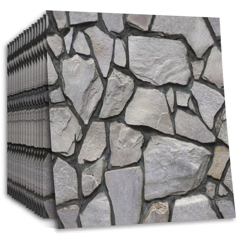 Papier peint autocollant imitation brique rustique