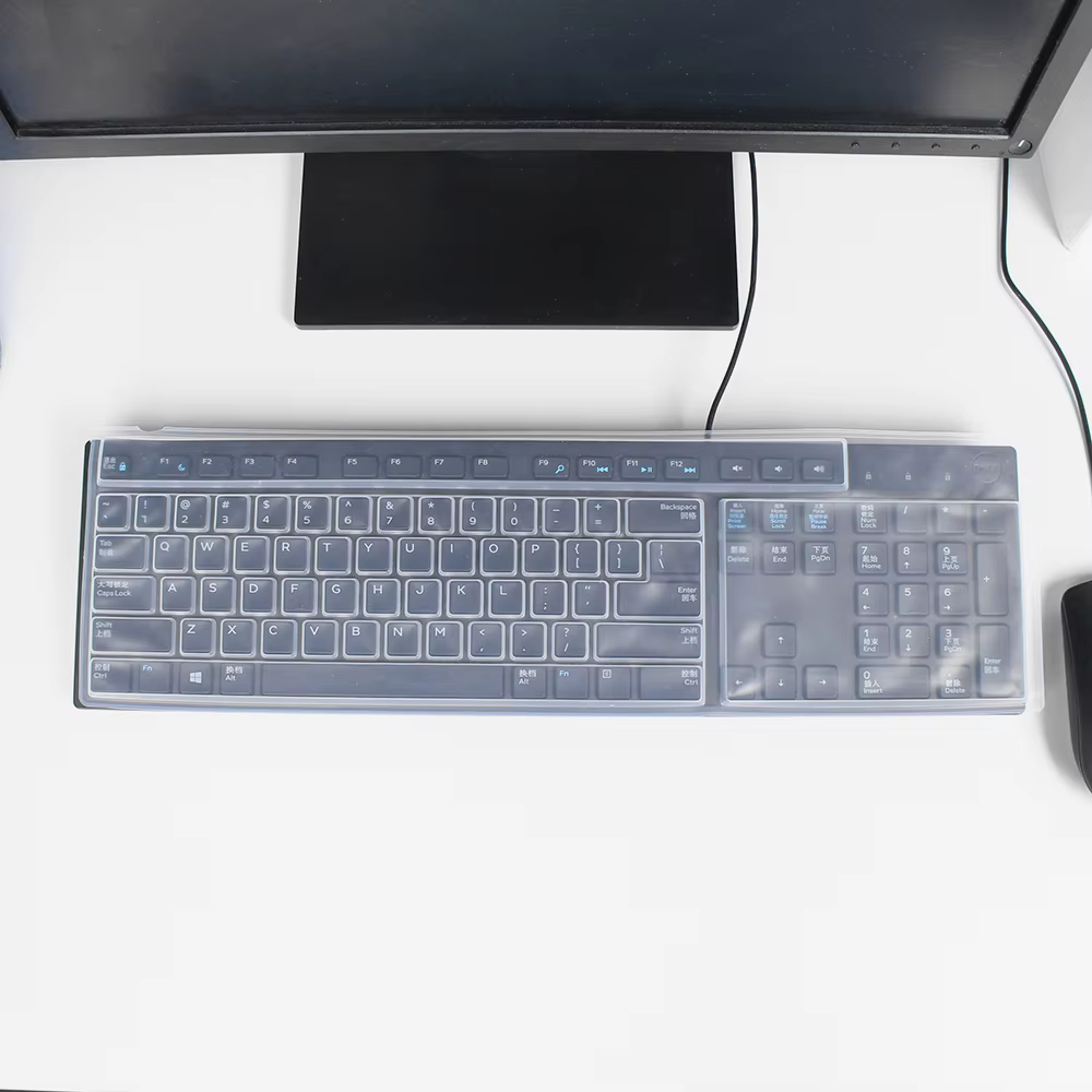 Film de protection universel anti-poussière pour clavier d'ordinateur de bureau, 1 pièce