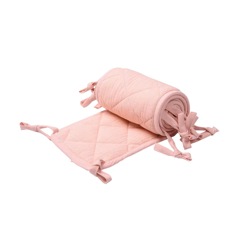 Pare-choc de berceau en coton, Protection Anti-morsure pour bébé, clôture de lit, garde-corps, Protection des dents en toute sécurité, P31B