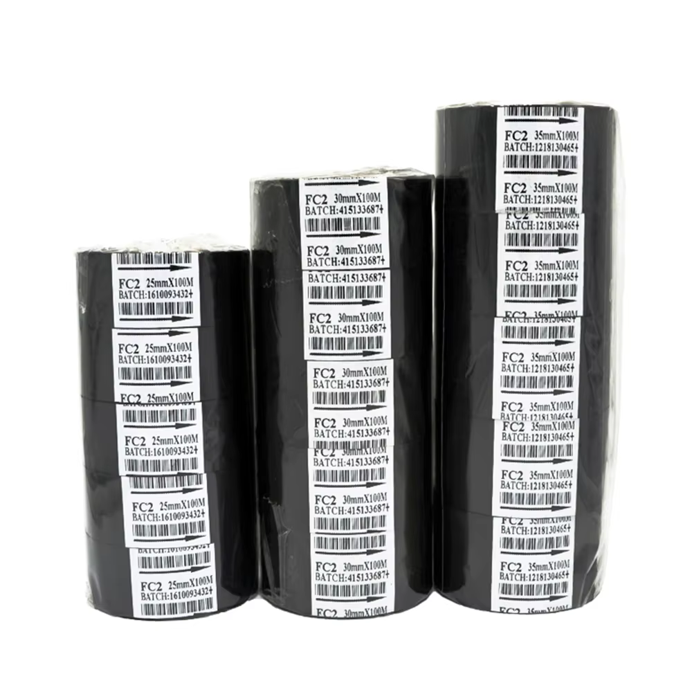 Ruban thermique de Machine d'impression de ruban 30*100m, accessoire d'imprimante de Code de Date noir 30mm de largeur pour DY-8