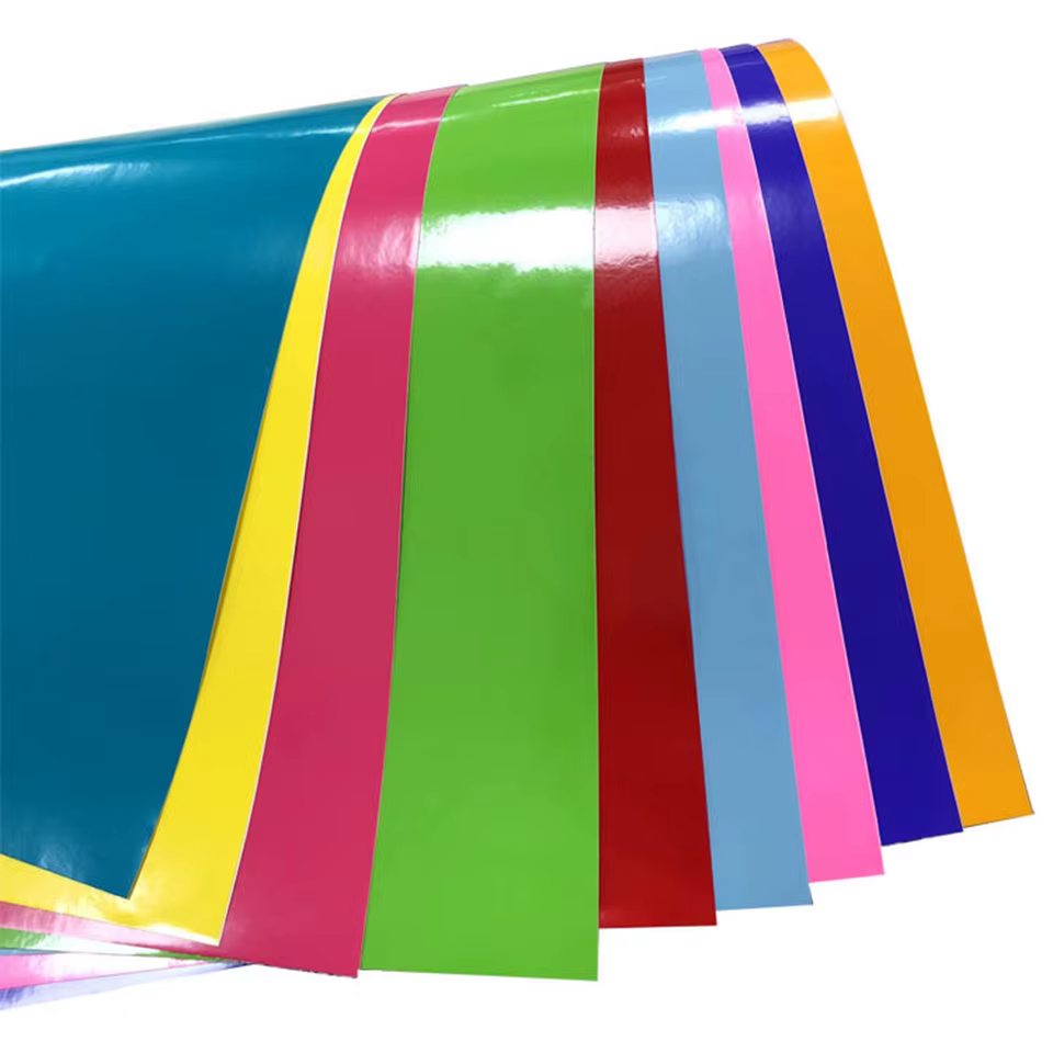 Rouleau de vinyle PVC brillant