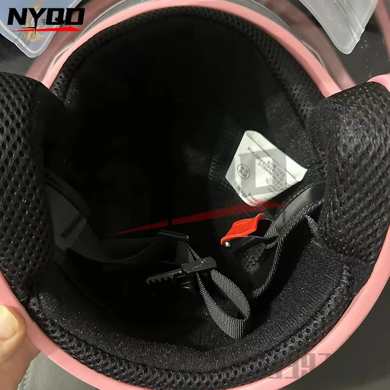 Demi-casques de moto mignons pour enfants, casques de sécurité étanches à la pluie et au soleil vert, enfants âgés de 4 à 12 ans