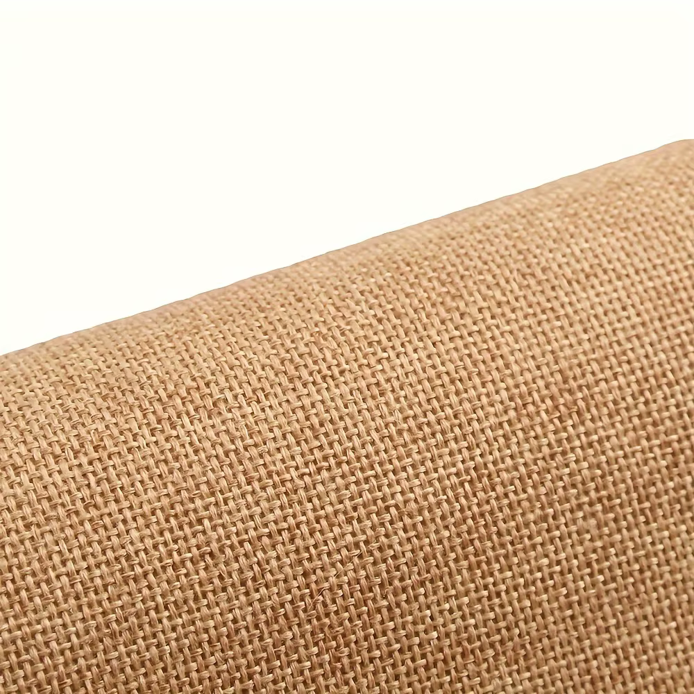 Rouleau de papier en toile de jute auto-adhésif 50x148 cm - Matériel artisanal polyvalent pour boîtes cadeaux