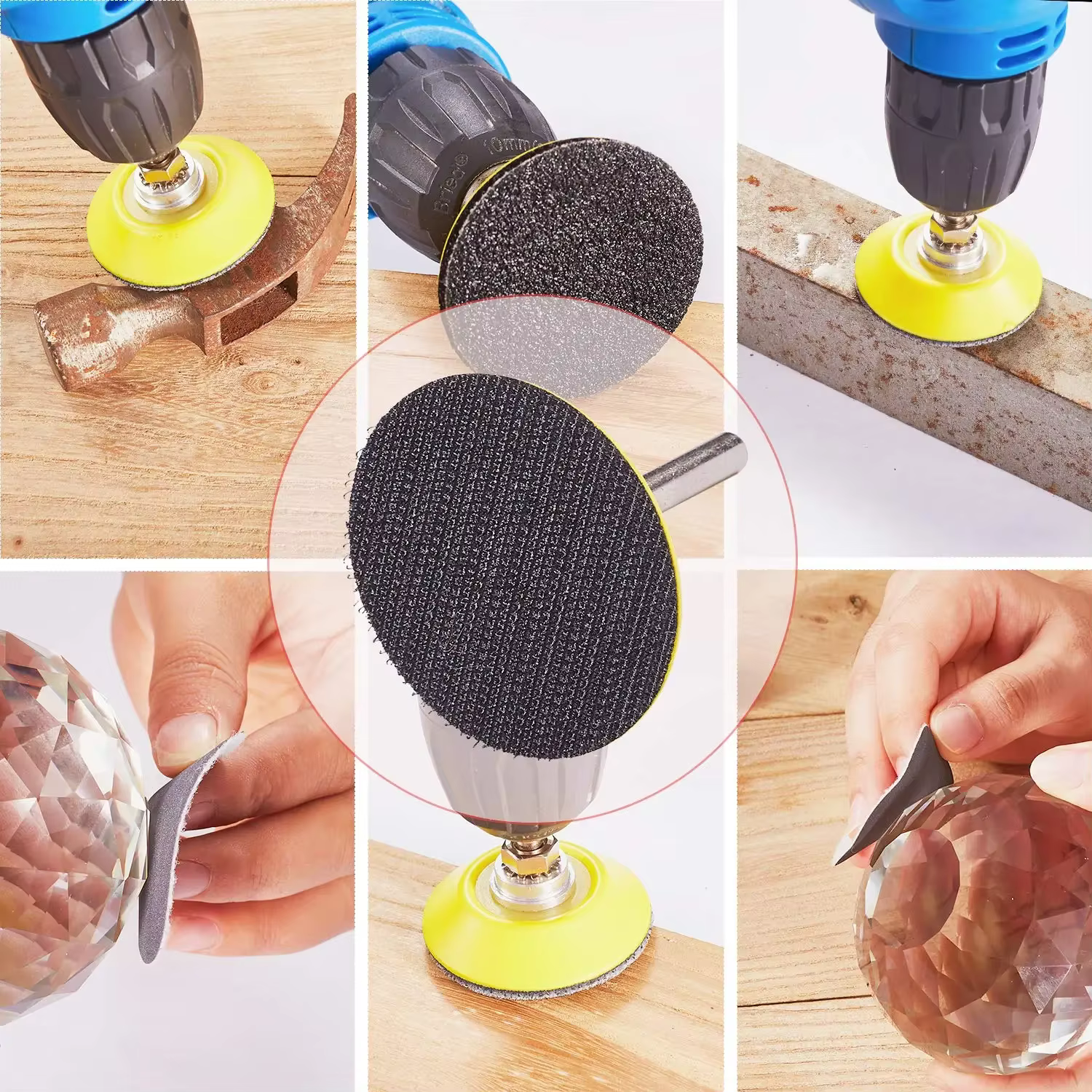 Kit de papier de verre de 3 pouces