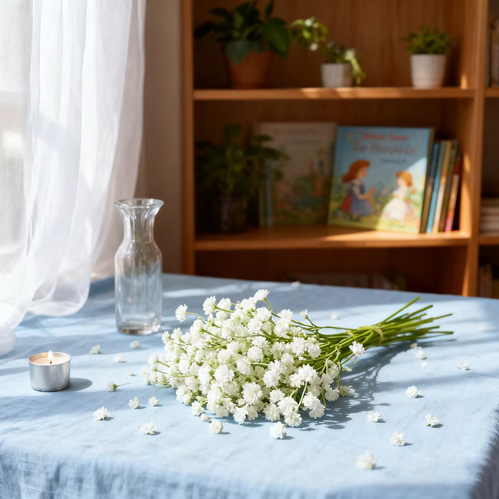 Bouquet de fleurs artificielles Gypsophila