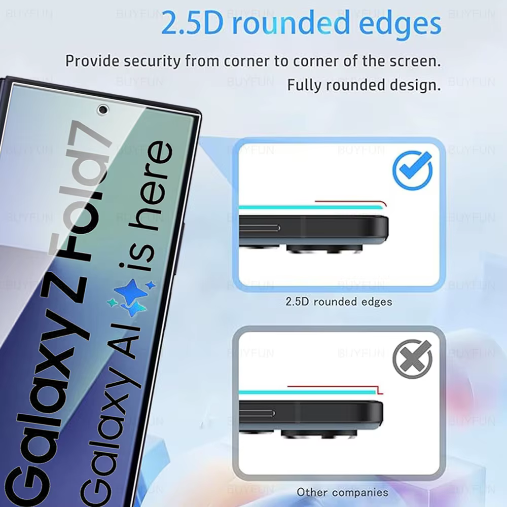 Z Fold7 protecteur de verre pour nouveau Samsung Galaxy Z Fold 7 6 5 4 3 2 9H HD protecteur d'écran en verre trempé 2025 anti-rayures 1-3 pièces