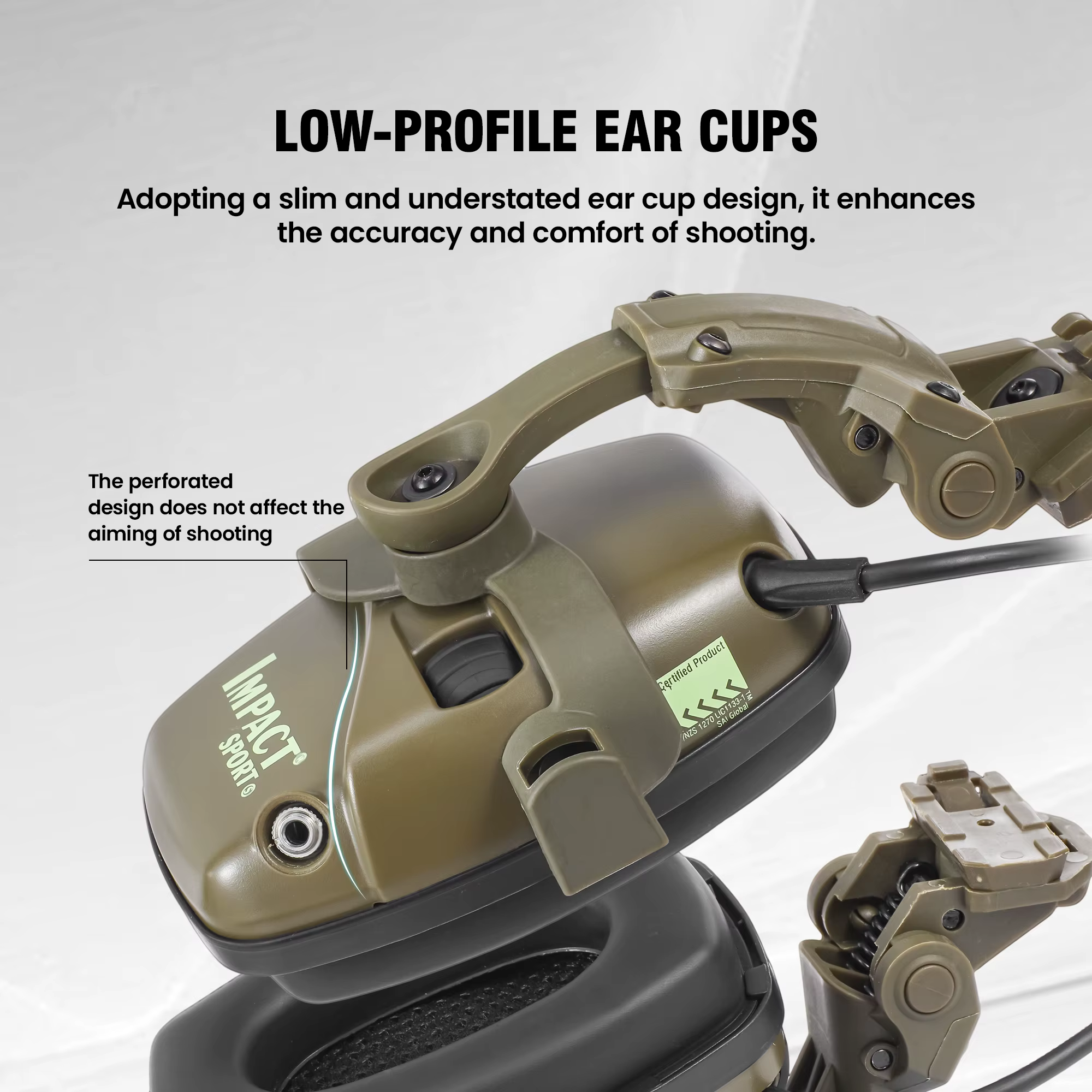 Impact Sport casque de tir électronique casque monté Ver chasse pick-up réduction du bruit Protection auditive casque tactique
