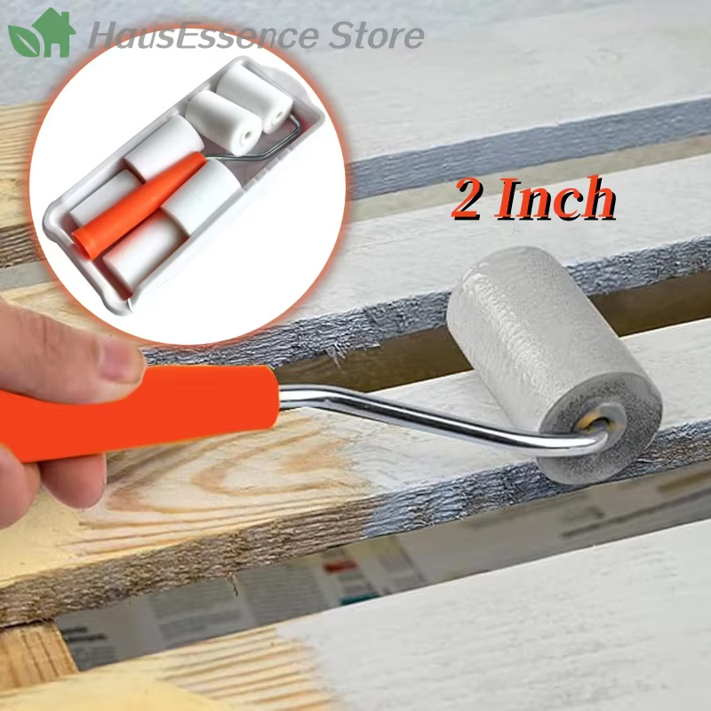 Kit de mini-rouleaux à peinture de 2 pouces, rouleau à peinture en mousse haute densité, revêtement pour bac à peinture, haute qualité, qualité supérieure