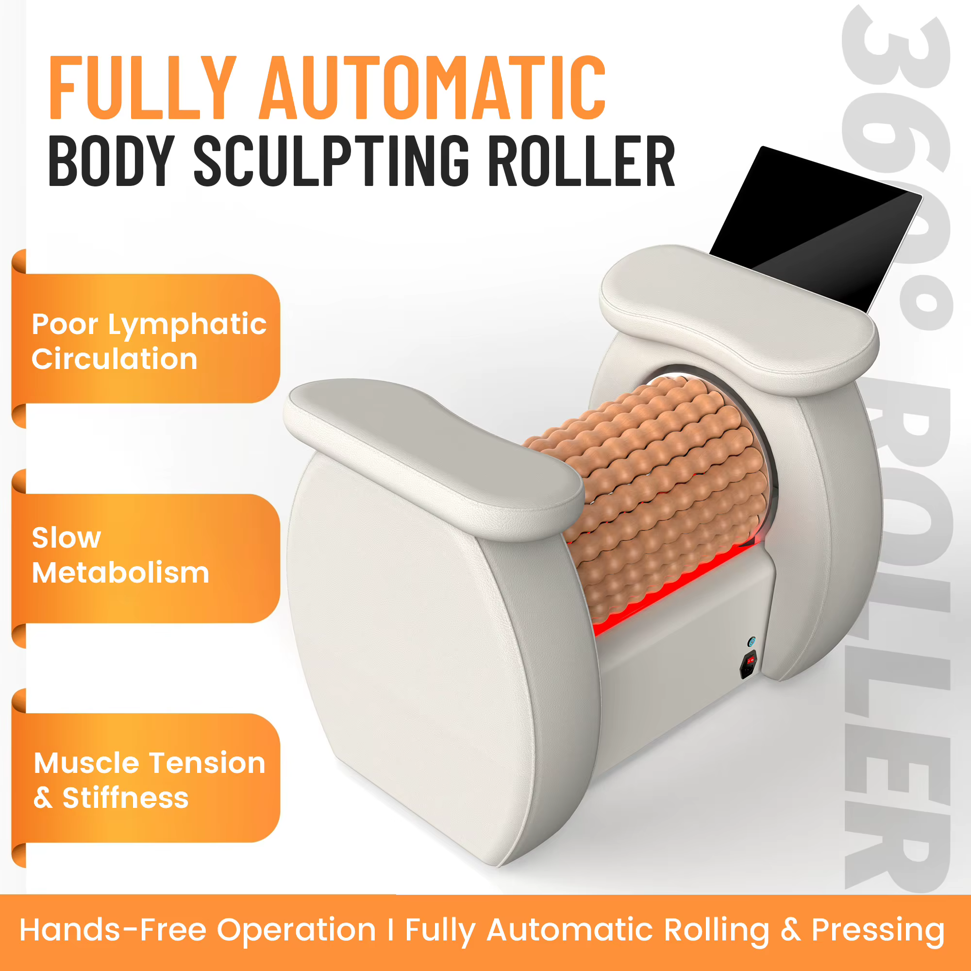 Appareil de massage corporel pour la santé, rouleau de drainage lymphatique, soulagement des douleurs musculaires, masseur musculaire à rouleaux