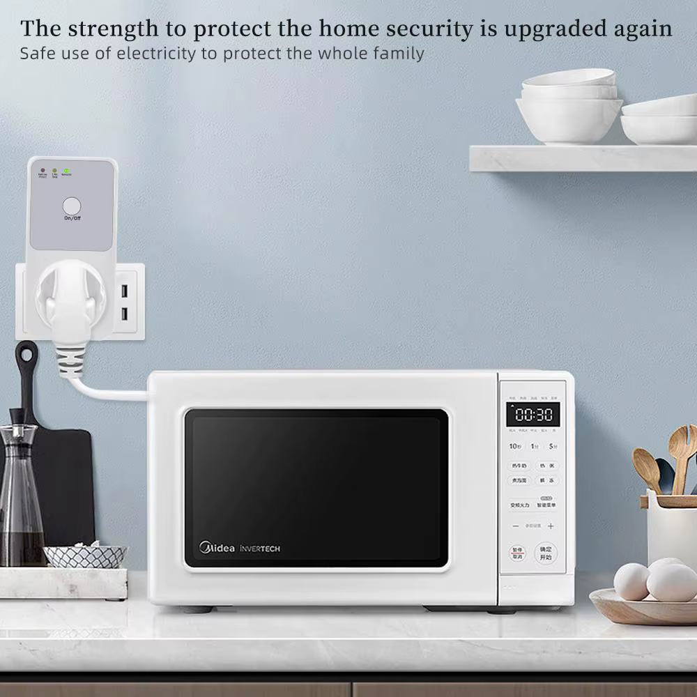 Protecteur de tension pour réfrigérateur, stabilisateur AC 220V, protection contre les surtensions automatique, prise de relais de tension, prise ue, Protection électrique