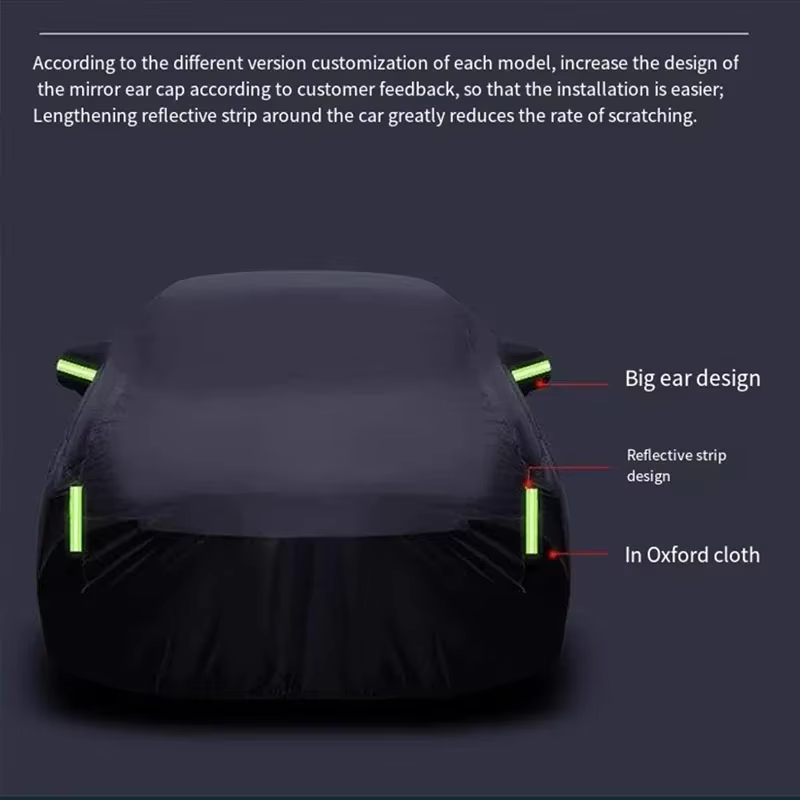 Housse de protection complète pour voiture Jaecoo J7, protection extérieure contre la neige, l'eau de pluie, le soleil, la poussière, les rayures, accessoires de voiture