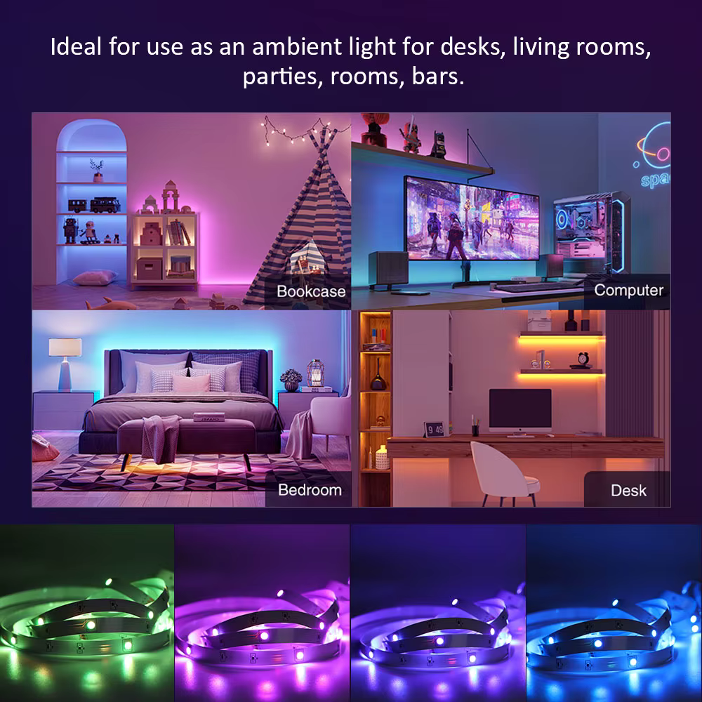 Lumières LED pour chambre à coucher