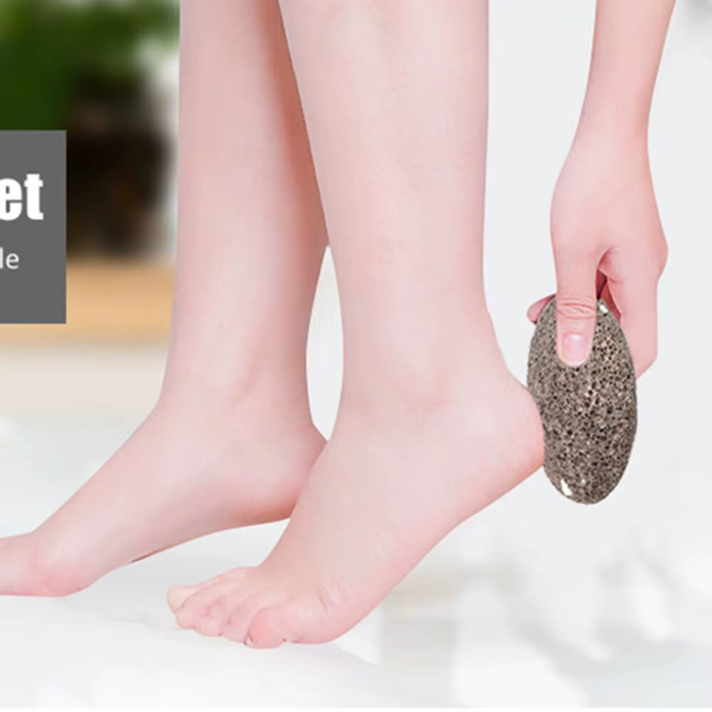 Pierre ponce naturelle pour l'extinction des callosités sur les mains, les talons et le corps, outils de pédicure, pierre à récurer