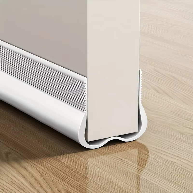 Bande d'étanchéité souple en PVC pour bas de porte