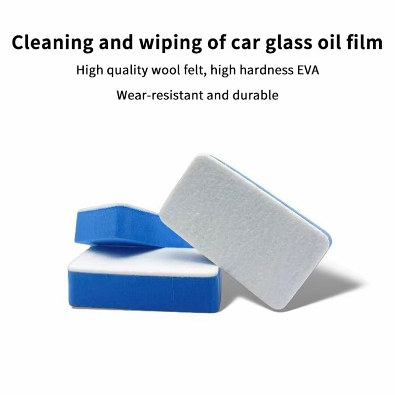 Lot de 10 brosses en feutre de laine pour le polissage et le nettoyage des films de protection de vitres de voiture et la clarté du pare-brise