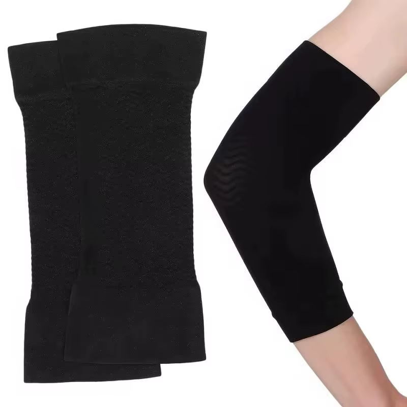 1 paire de manchons de compression pour le coude et le bras, élastiques, protection solaire légère, unisexe, pour hommes, femmes, yoga, sports, activités de plein air, fitness, usage quotidien