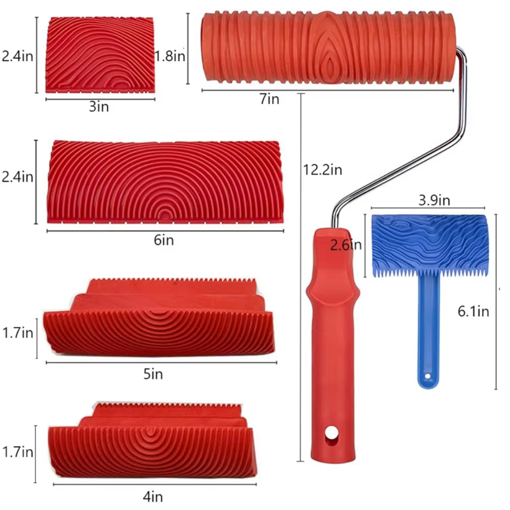 Brosse à rouleau Texture caoutchouc