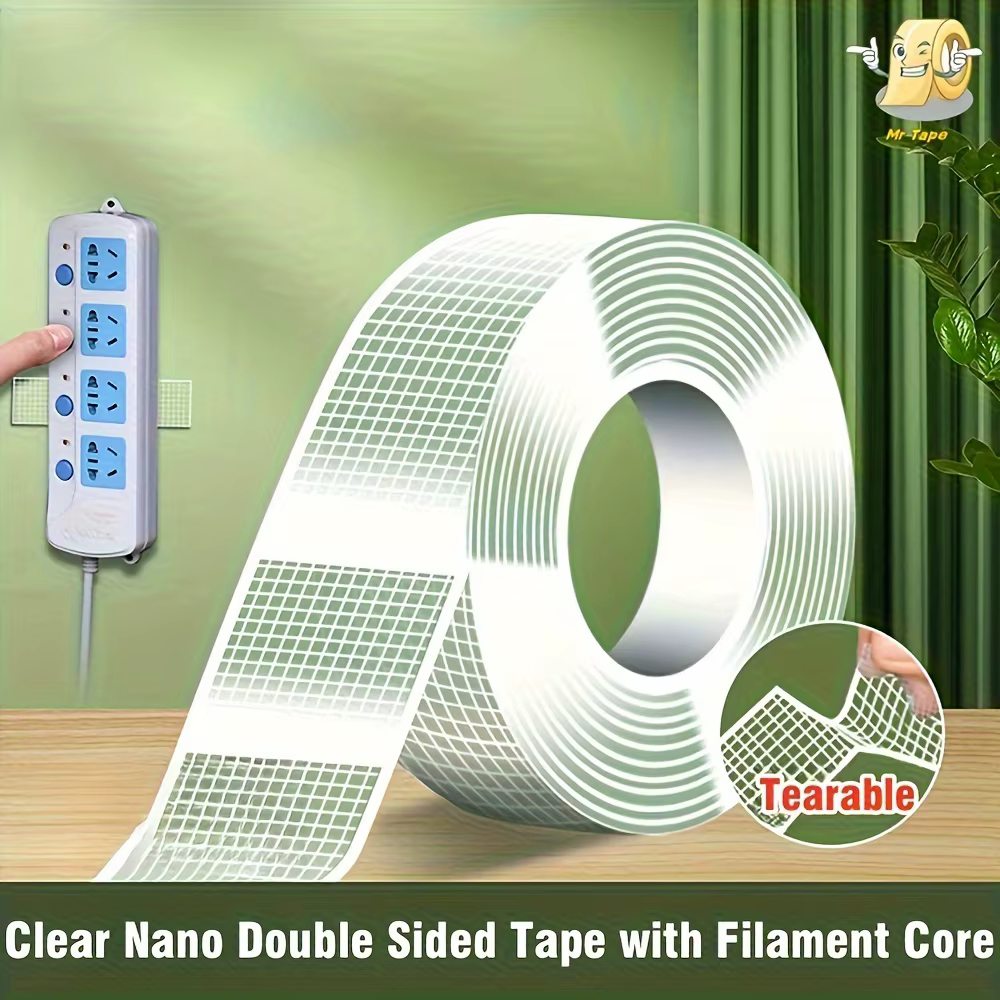 Ruban adhésif double face nano ultra résistant de 5 m - Transparent